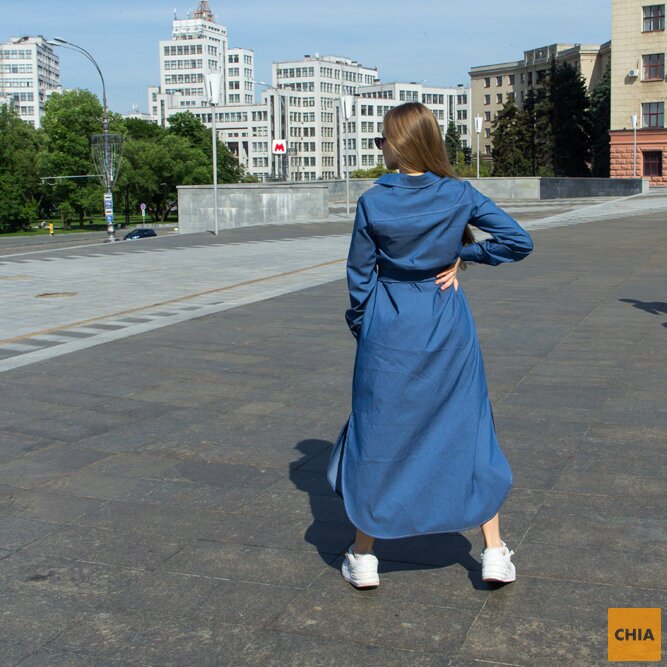 Платье Джуна синий