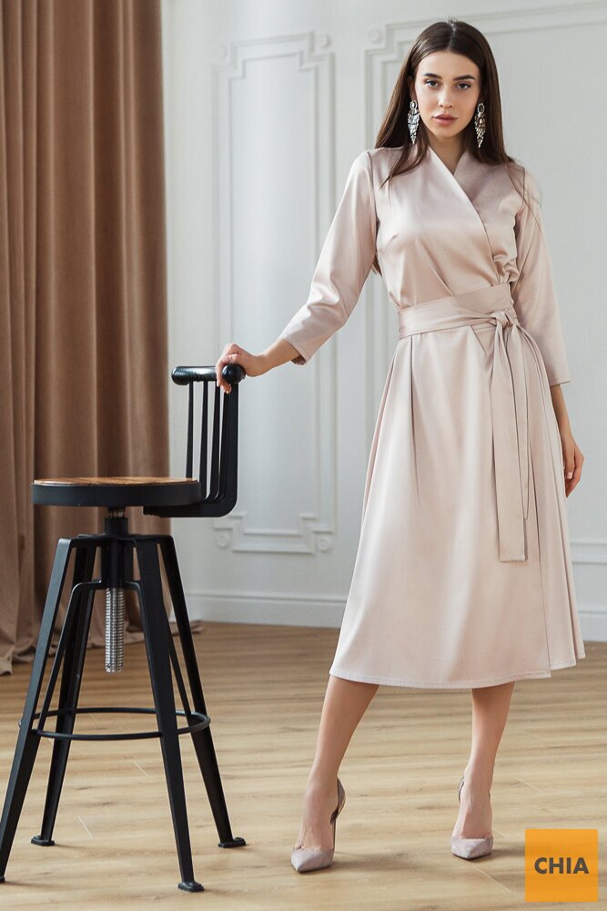 Платье Вечер бежевый