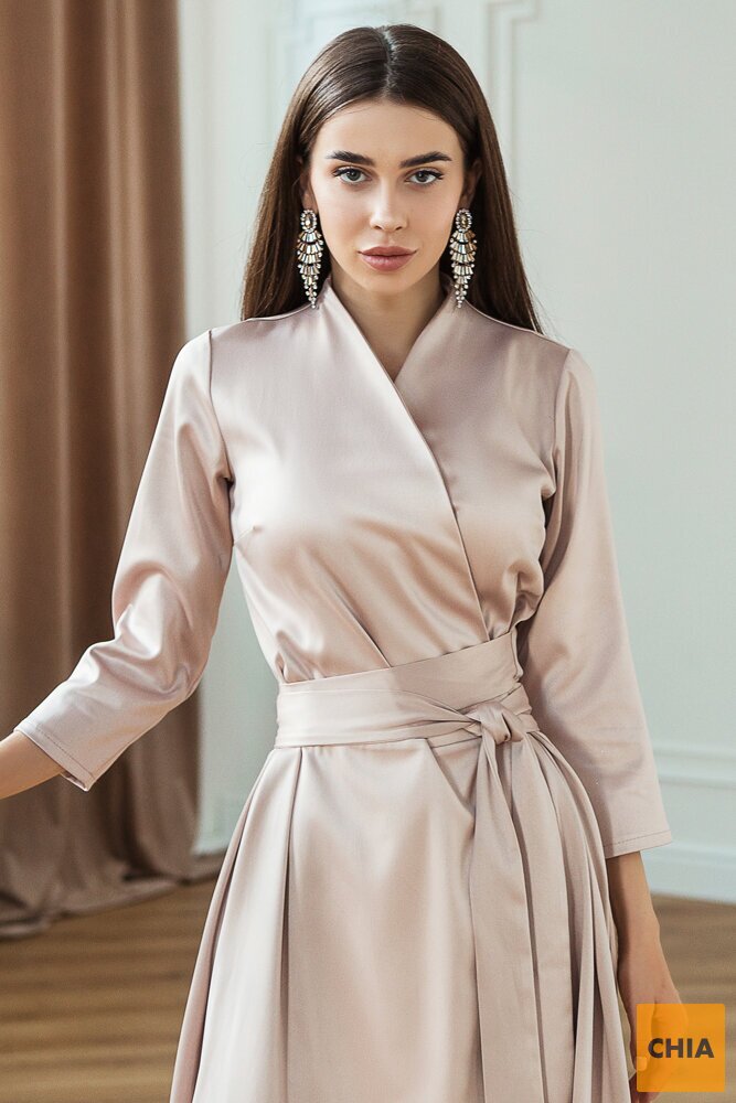 Платье Вечер бежевый