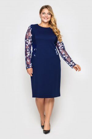 Нарядное платье Адель синее