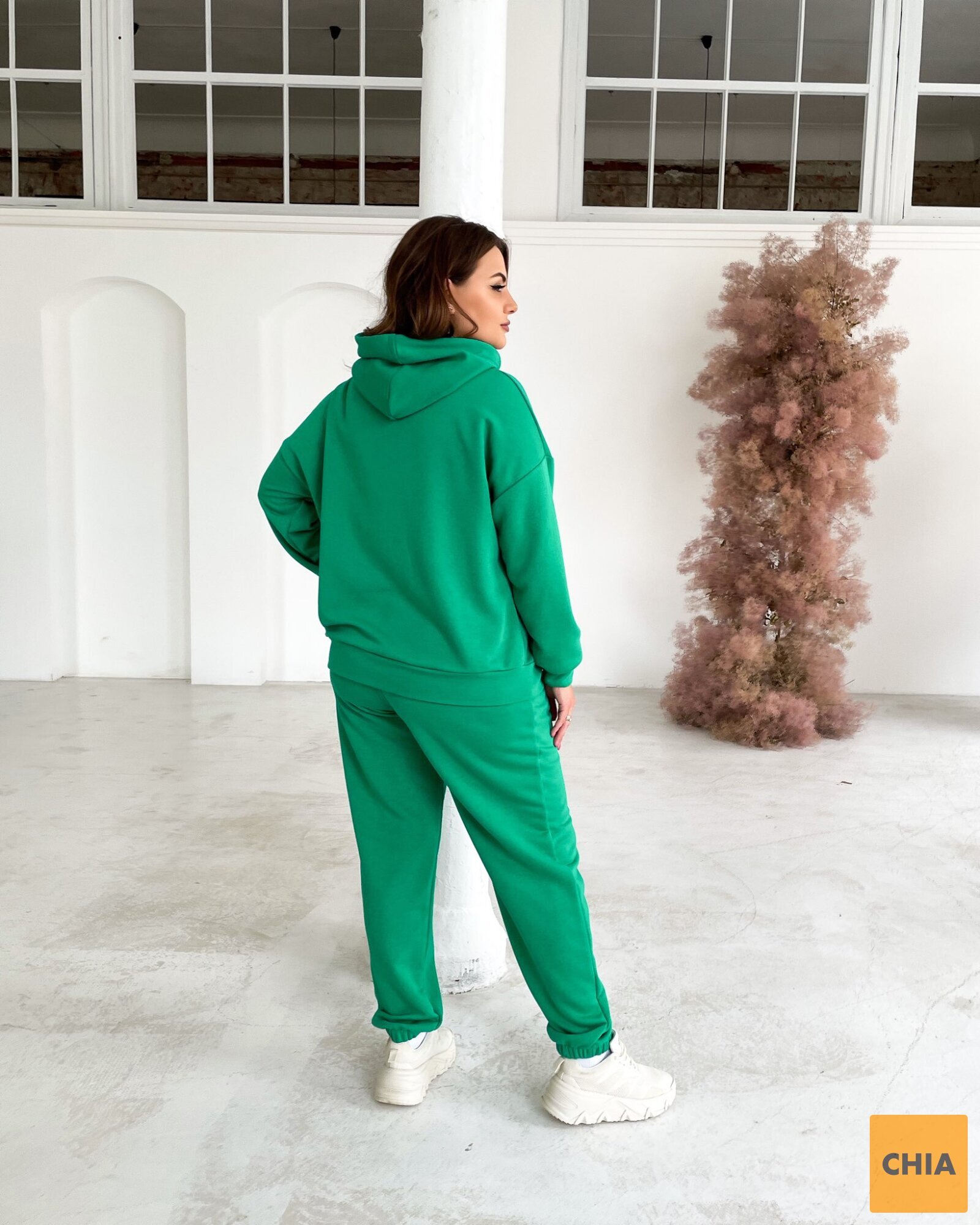 Костюм Джус зеленый брюки+худи