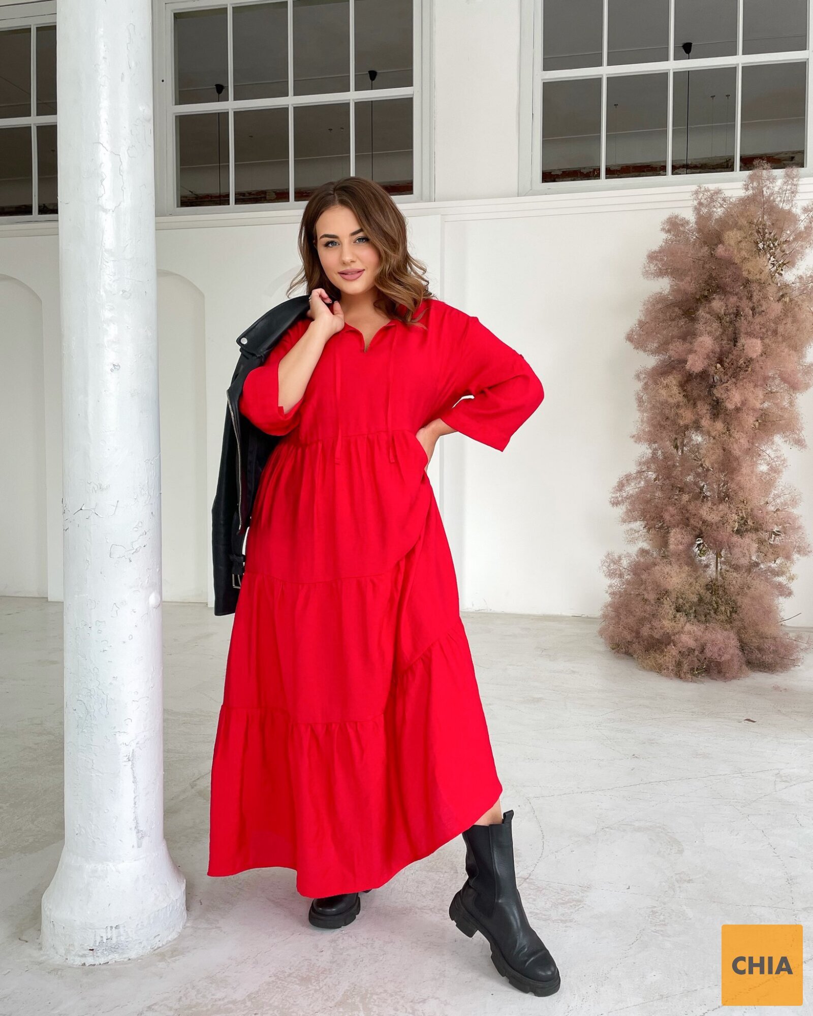 Платье Шарм красный