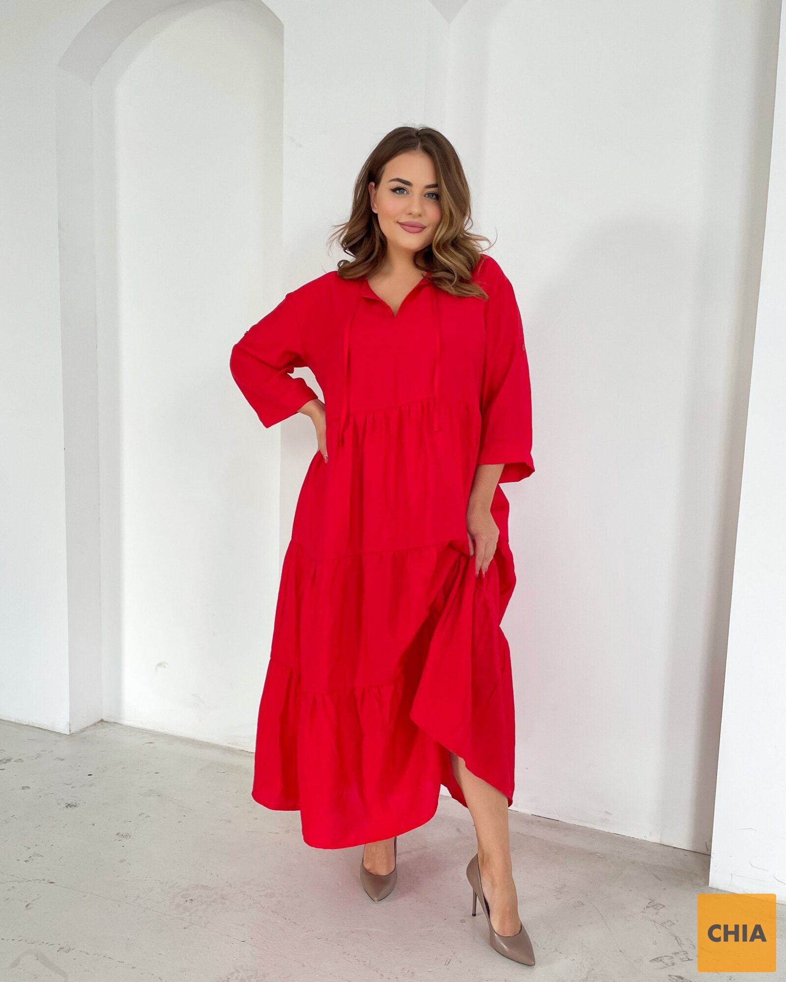 Платье Шарм красный