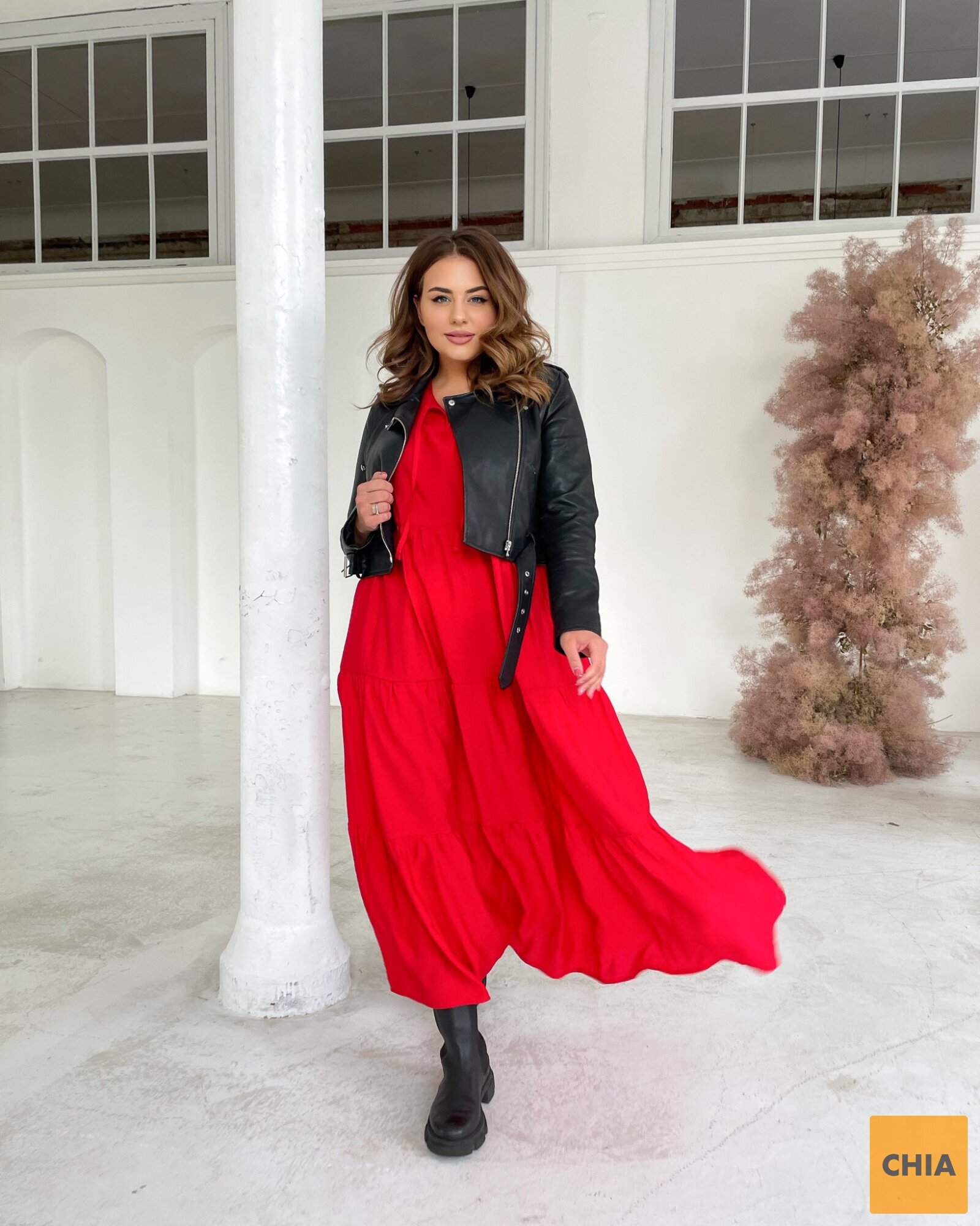 Платье Шарм красный