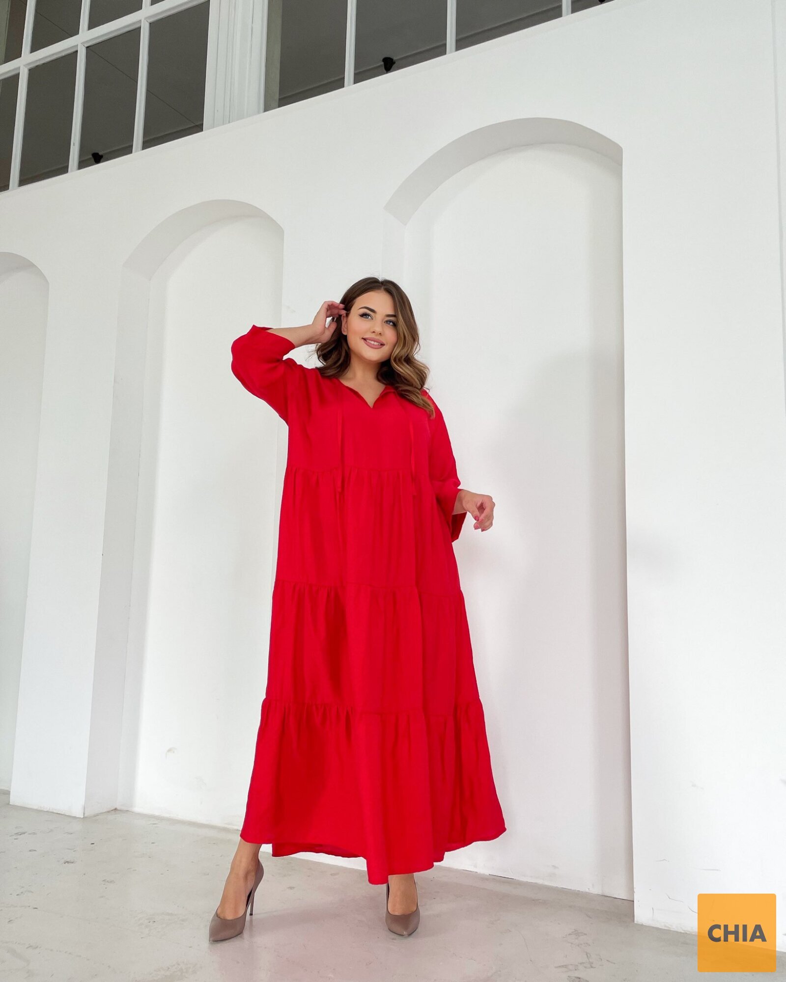 Платье Шарм красный