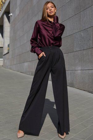 Jadone Fashion: Брюки-палаццо Паулино черный - фото 1
