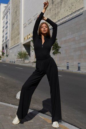 Jadone Fashion: Комбидресс Амиго черный - фото 1