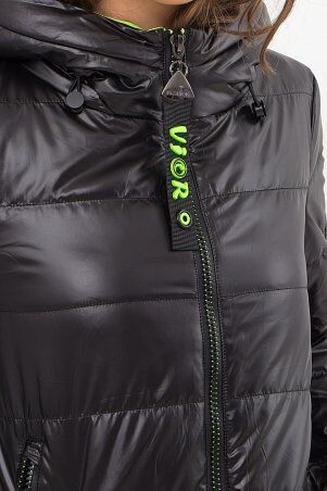 Glem: Куртка 073 01-черный-зеленый p74064 - фото 4