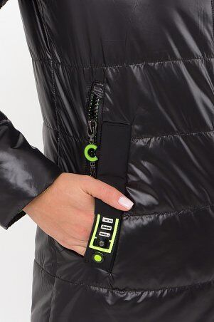 Glem: Куртка 073 01-черный-зеленый p74064 - фото 5