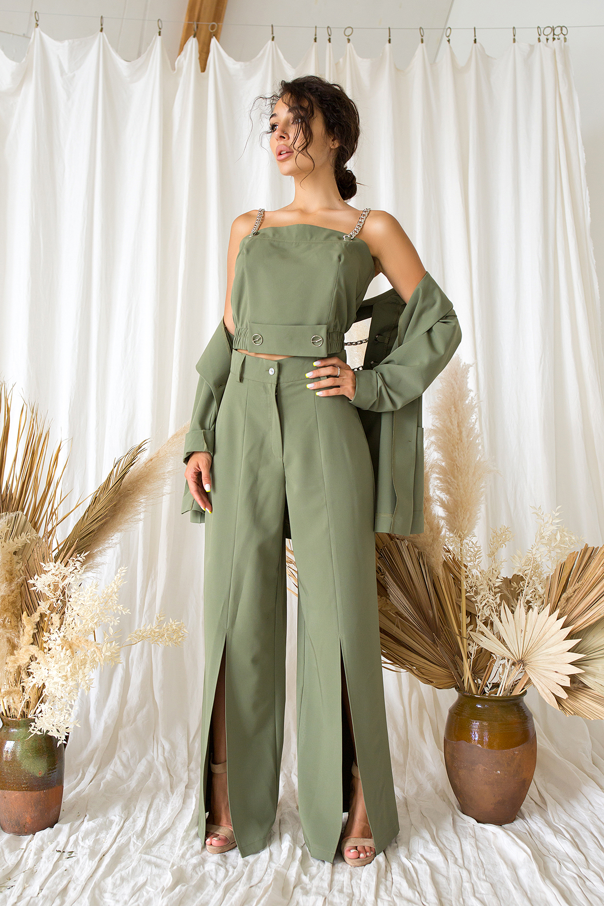 Костюм (Топ + Пиджак+ Брюки)