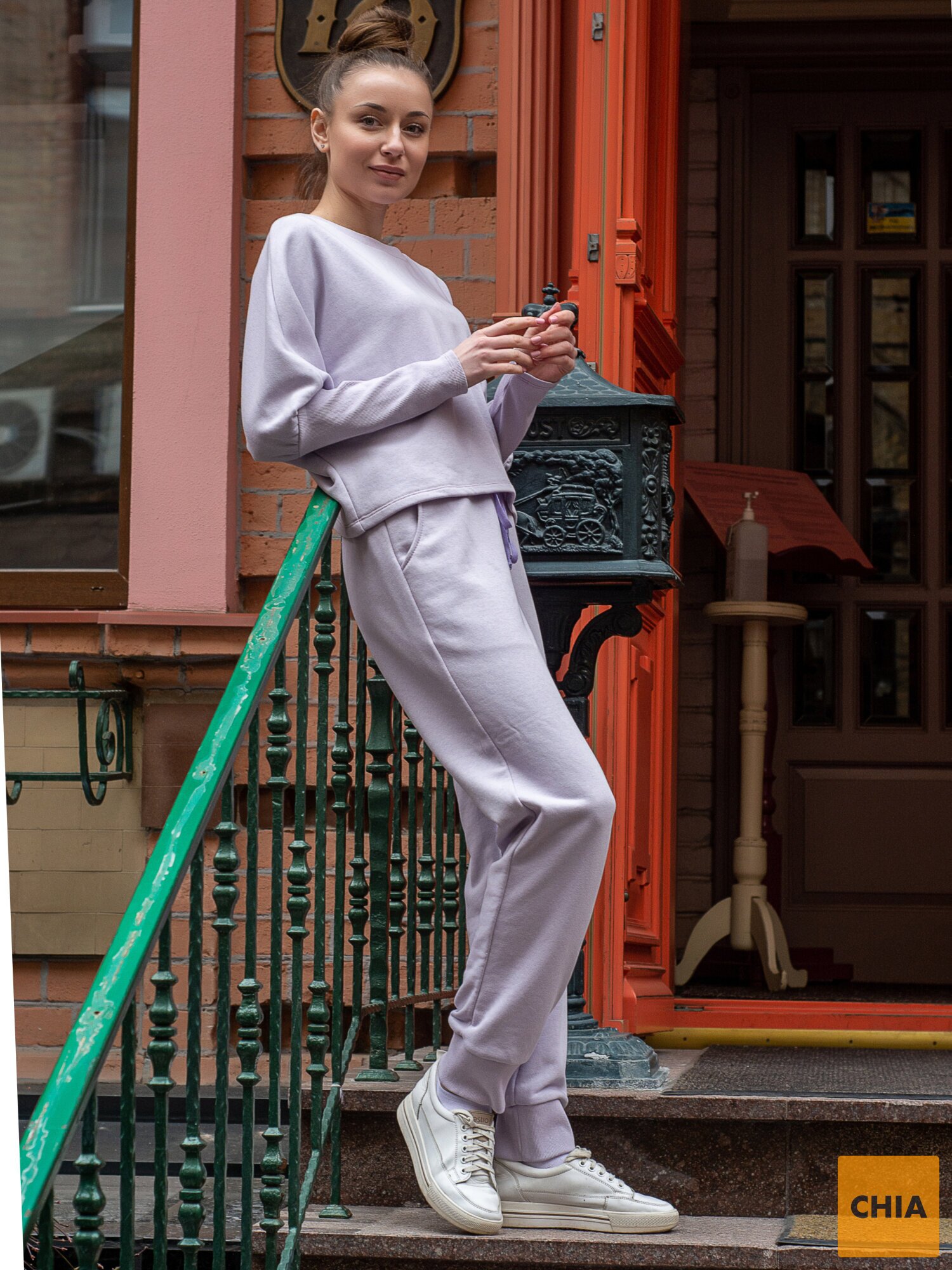 Женский спортивный прогулочный костюм "GLORY" сиреневый