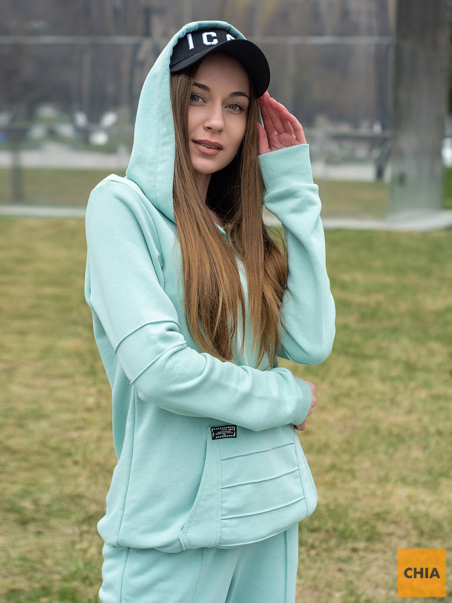 Женский спортивный прогулочный костюм "JUMP" мятный