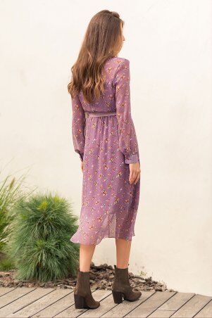 Glem: Платье Вита д/р лиловый-букет Роз p73523 - фото 3