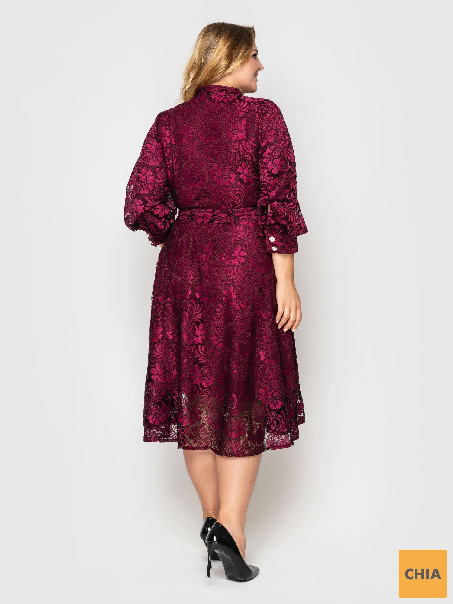 Нарядное платье Рина фуксия