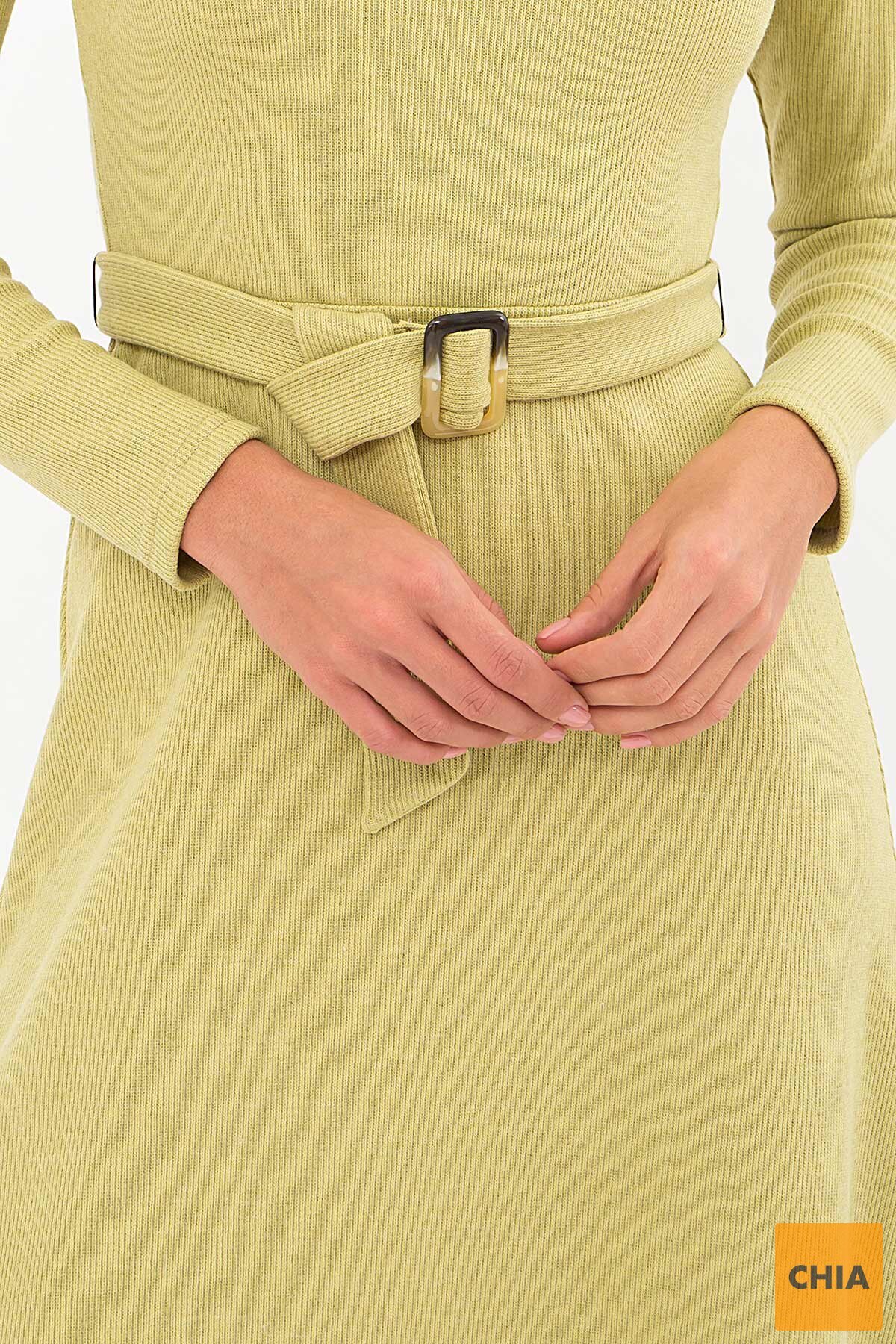 Платье Инетта д/р оливковый