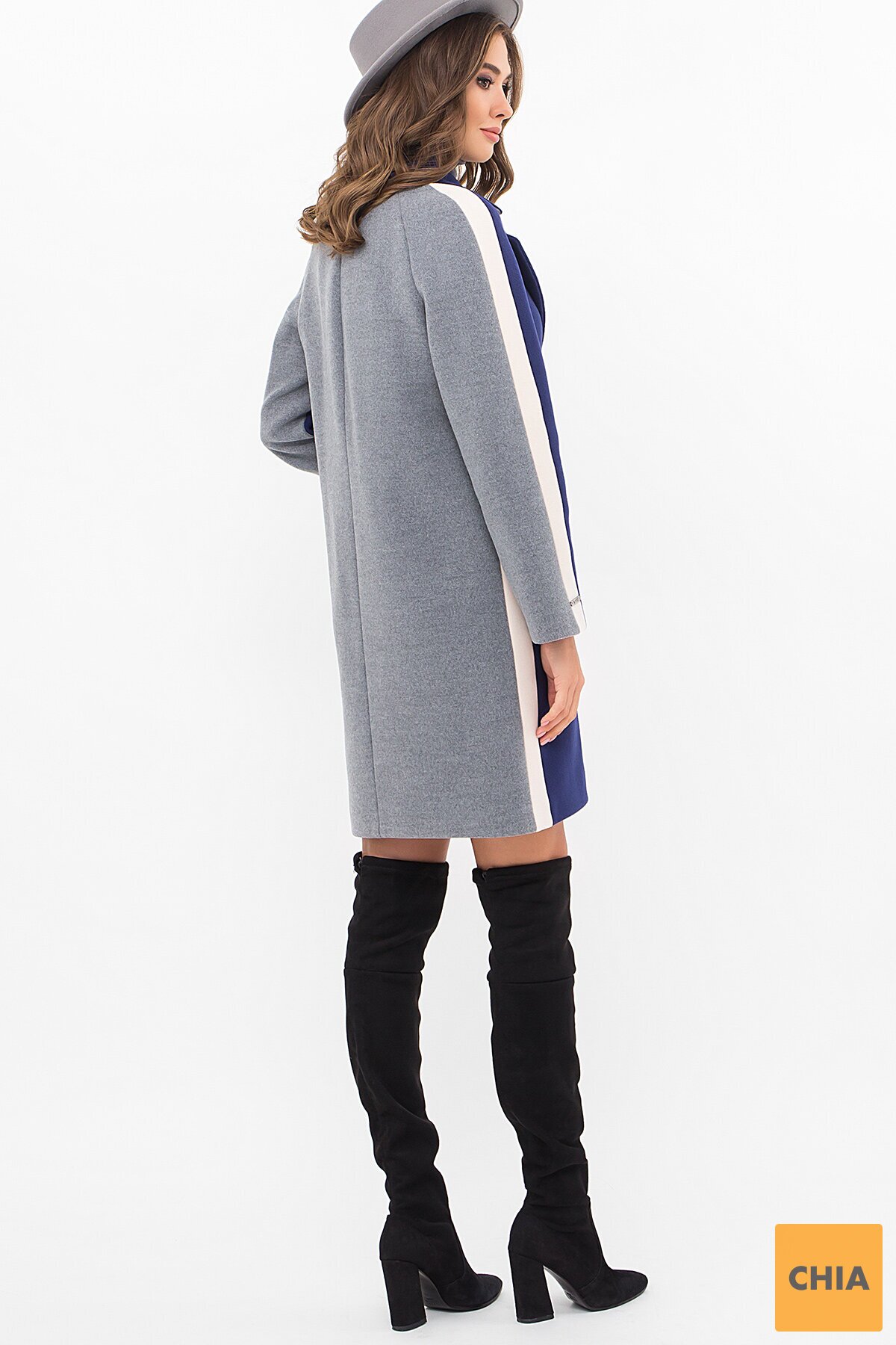 Пальто П-425-90 (2) 241/071 т.синий-серый