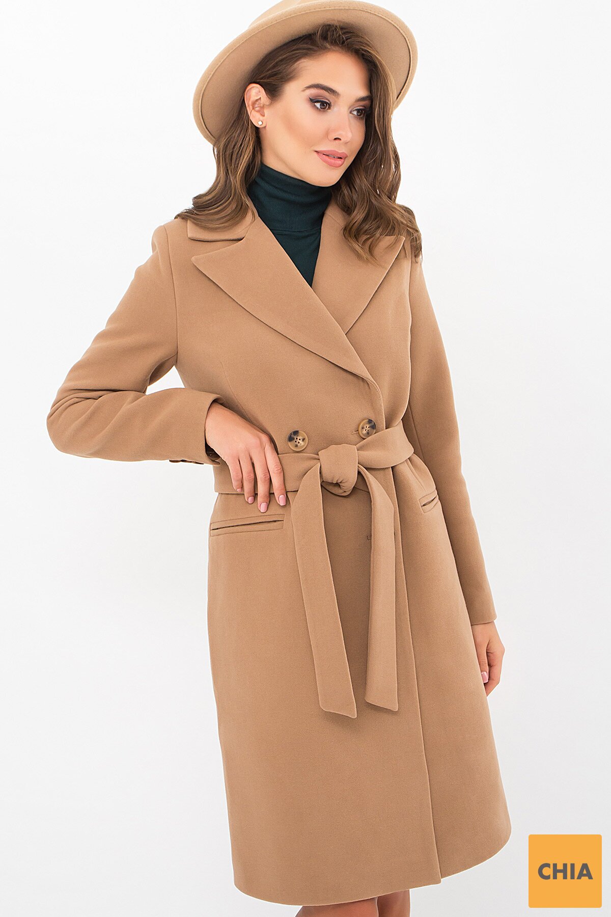 Пальто MS-282-D 6-т.бежевый