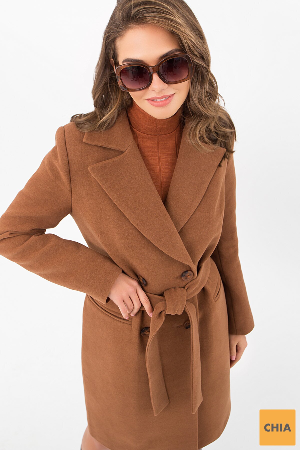 Пальто MS-282-D 326-коричневый