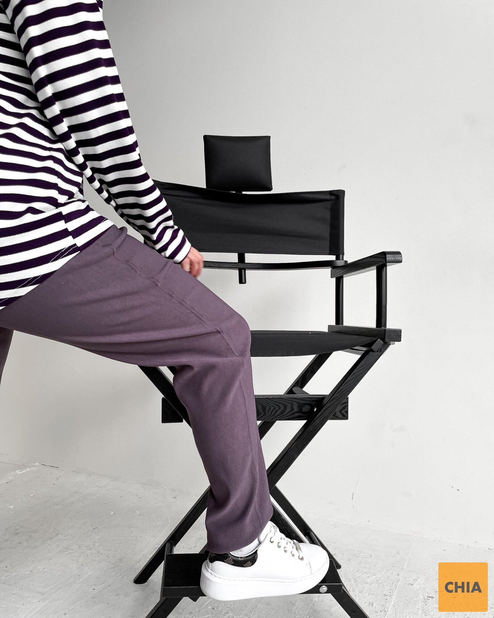 Джемпер Тельняшка лиловый