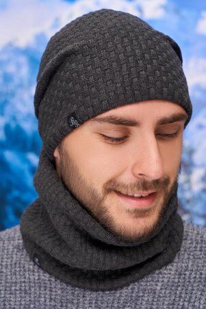 Braxton: Теплый мужской комплект с шапкой и бафом  (5141-7) 5141-7 - фото 2