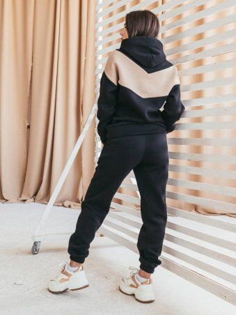 Larionoff: Спортивный костюм Tallin Черный-бежевый 002202 - фото 2