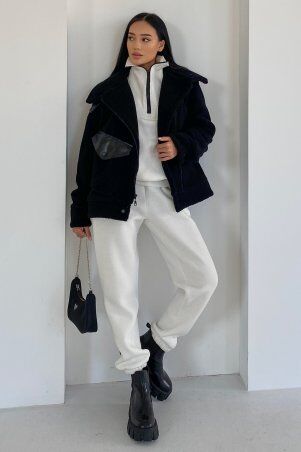 Jadone Fashion: Шуба Мадонна черный - фото 1