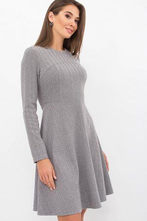 Glem: Платье Ронни-1 д/р серый p75560 - фото 1