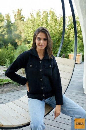 Prima Fashion Knit: Вязаный кардиган "Лиза" - черный 4720001 - фото 1