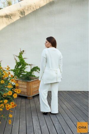 Prima Fashion Knit: Вязаный костюм "Алина" - молоко Size + 2765029 - фото 2