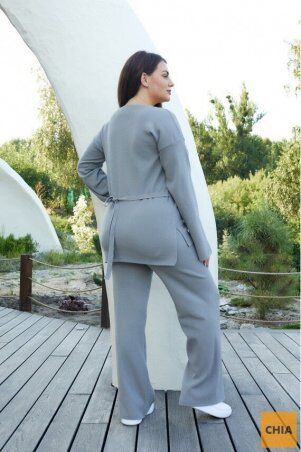 Prima Fashion Knit: Вязаный костюм "Алина" - серый Size + 2765031 - фото 2