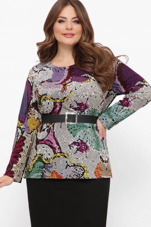 Tatiana: Блуза из трикотажного полотна ИЛОНА фиолетовая - фото 2