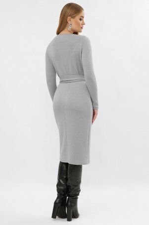 Glem: Платье Ранди-1 д/р серый p76030 - фото 4