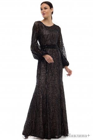 Angel PROVOCATION: Платье Павлимна + (черный на беж) - фото 1