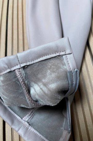 Itelle: Штани з еко-шкіри кольору мокко Дженні 4271 - фото 2