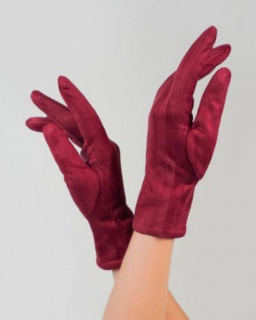 ISSA PLUS: Женские перчатки PE-07_фиолетовый - фото 2