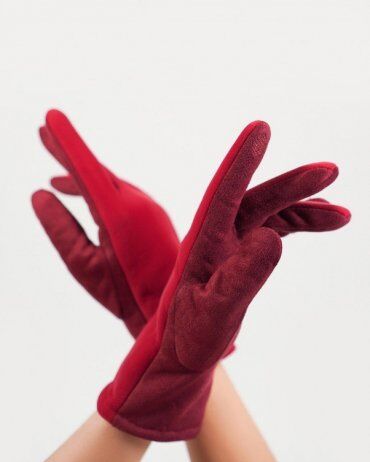 ISSA PLUS: Женские перчатки PE-12_фиолетовый - фото 1