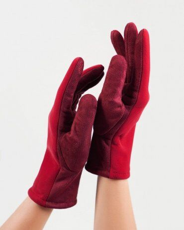 ISSA PLUS: Женские перчатки PE-12_фиолетовый - фото 2