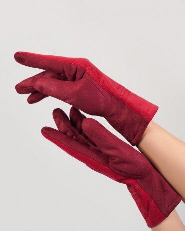 ISSA PLUS: Женские перчатки PE-11_фиолетовый - фото 2