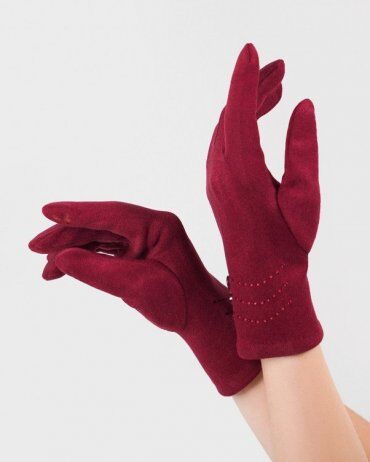 ISSA PLUS: Женские перчатки PE-10_фиолетовый - фото 1