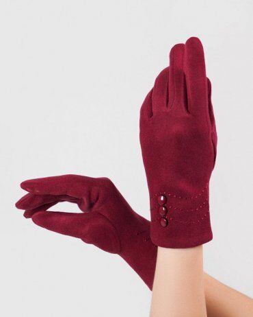 ISSA PLUS: Женские перчатки PE-10_фиолетовый - фото 2