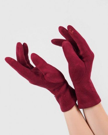 ISSA PLUS: Женские перчатки PE-10_фиолетовый - фото 3