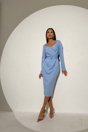 Jadone Fashion: Платье Шарлотта голубой - фото 1
