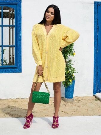 Larionoff: Кофта вязаная Desire155 Желтый 002068 - фото 3