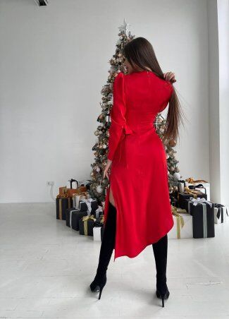 Zarema: Женское нежное шелковое платье с асимметричной юбкой Za2277/1 - фото 4