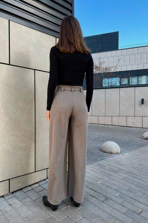Itelle: Широкі штани-палаццо бежевого кольору Моніка 4276 - фото 3