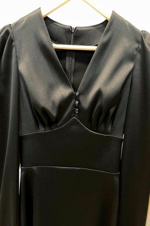 Itelle: Атласна сукня чорного кольору Домініка 51366 - фото 2