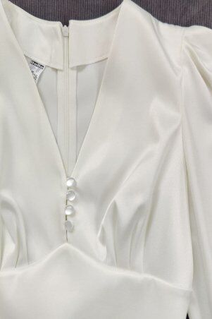 Itelle: Атласна сукня молочного кольору Адріана 51371 - фото 2