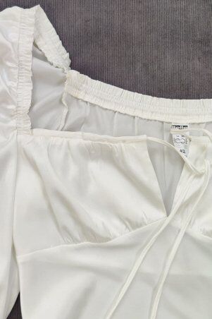Itelle: Шовкова блуза молочного кольору Барбара 21287 - фото 2