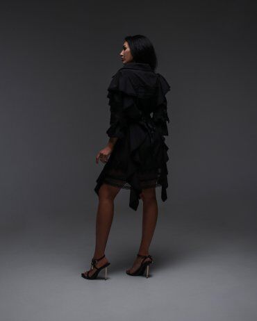 Zuhvala: Платье План черный - фото 4