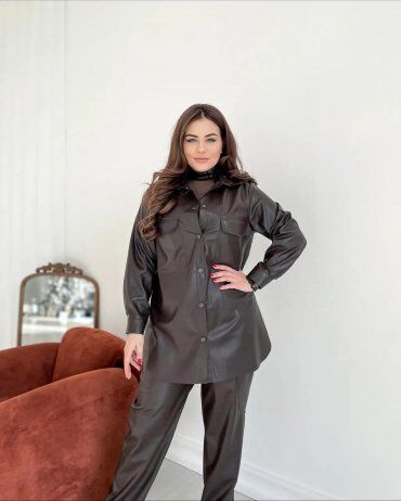 Safika: Костюм Таурус Экокожа шоколад 018_294855 - фото 2